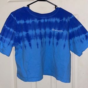 Champion blue tie dye tee